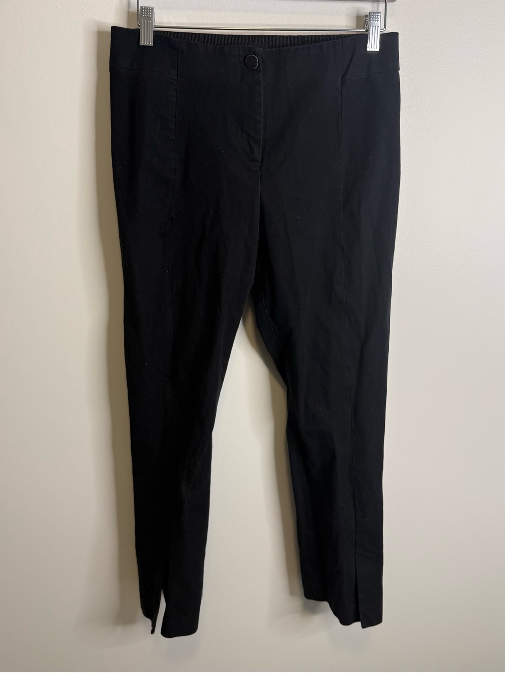 Ted Baker London Black Ankle Pants slit on bottom size 10